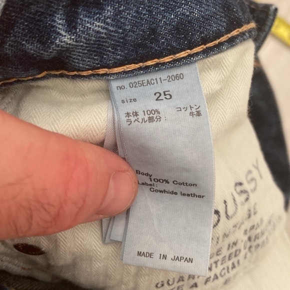 Moussy Vintage Keller Tapered, Japan, Distressed Raw Hem, 26x27, EUC, $391 MSRP - Picture 7 of 16